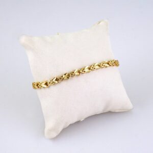 B1338 Bracelets Woman/ Pulseras Dama/ Plain/ 14K Real Color