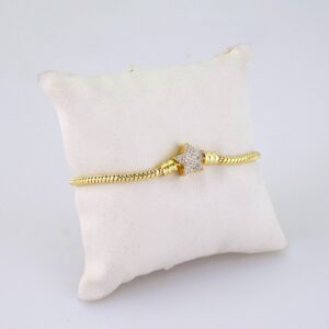 B1346 Bracelet – Pulseras/ Zircon Stone – 14K Real Color