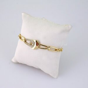 B1353 Bracelet – Pulseras – Zircon Stone – 14K Real Color