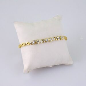 B1354 Bracelet – Pulseras – Zircon Stone – 14K Real Color