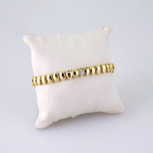 B1356 Bracelet – Pulseras – Zircon Stone – 14K Real Color