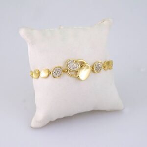 B1360 Bracelet – Pulseras – Zircon Stone – 14K Real Color