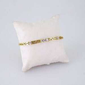 B1371 Bracelet  Pulseras  Zircon Stone  14K Real Color
