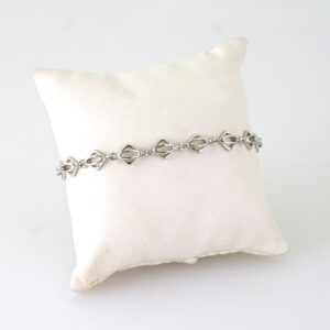 B1378 Bracelet  Pulseras  Plain  Silver Color