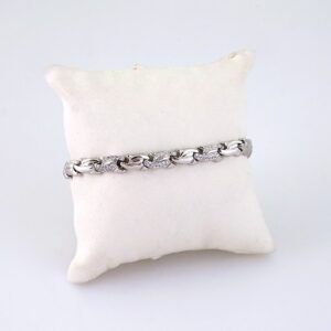 B1362 Bracelet  Pulseras  Zircon Stone  Silver Color