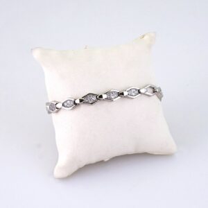 B1364 Bracelet  Pulseras  Zircon Stone  Silver Color