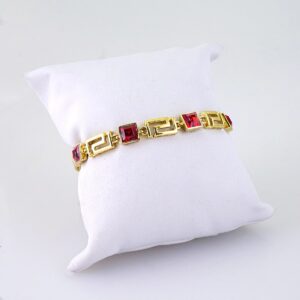 B1366 Bracelet  Pulseras  14K Real Color  Red