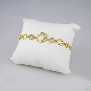 Bracelets Woman/ Pulseras Dama/ Zircon Stone/ 14K Real Color// B226