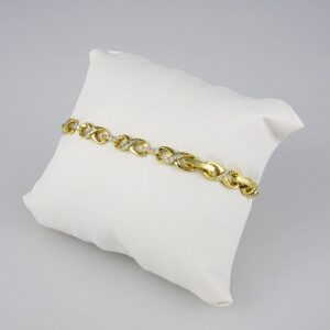 Bracelets Woman/ Pulseras Dama/ Zircon Stone/ 14K Real Color// B234