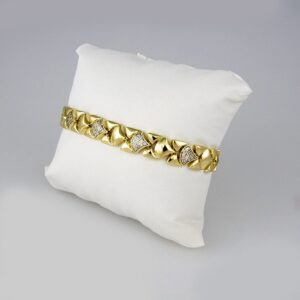 Bracelets Woman/ Pulseras Dama/  Zircon Stone/ 14K Real Color// B245