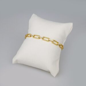 Bracelets Woman/ Pulseras Dama/  Zircon Stone/ 14K Real Color// B257