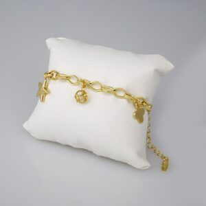 Bracelets Woman/ Pulseras Dama/  Zircon Stone/ 14K Real Color// B260
