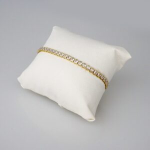Bracelets Woman/ Pulseras Dama/  Zircon Stone/ 14K Real Color// B263