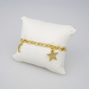 Bracelets Woman/ Pulseras mujer/ Zircon Stone/ 14K Real Color// B272