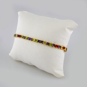 Bracelets Woman/ Pulseras Dama/ Zircon Stone/14K Real Color// B307
