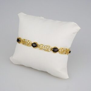 Bracelets Woman/ Pulseras Dama/  Zircon Stone/  14K Real Color// B297