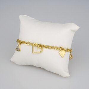 Bracelets Woman/ Pulseras Dama/  Zircon Stone/  14K Real Color// B306