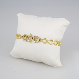 Bracelets Woman/ Pulseras Dama/  Zircon Stone/  14K Real Color// B310