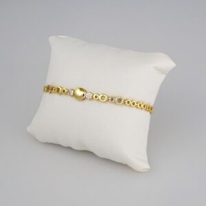 Bracelets Woman/ Pulseras Dama/ Zircon Stone/14K Real Color// B323