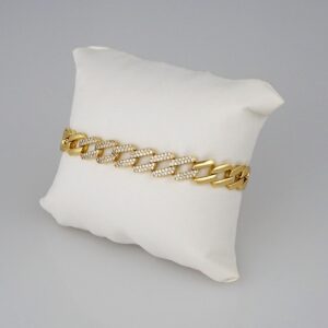 Bracelets Woman/ Pulseras Dama/ Zircon Stone/14K Real Color// B338