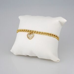 Bracelets Woman/ Pulseras Dama/  Zircon Stone/  14K Real Color// B344