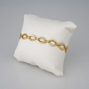 Bracelets Woman/ Pulseras Dama/ Zircon Stone/14K Real Color// B353