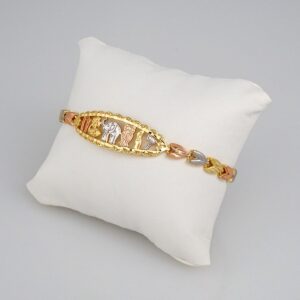 Bracelets Woman/ Manillas Mujer/  14K Real Color/  Plain// B374