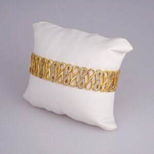 Bracelets Women/ Manillas Mujer/ 14K Real Color/Zircon Stone// B375