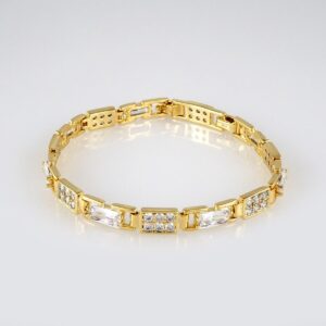 Bracelets Woman/ Pulseras Dama/ Zircon Stone/14K Real Color// B388