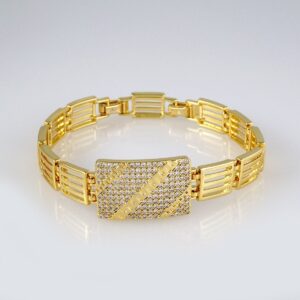 Bracelets Woman/ Manillas Mujer/ 14K Real Color/Zircon Stone// B391