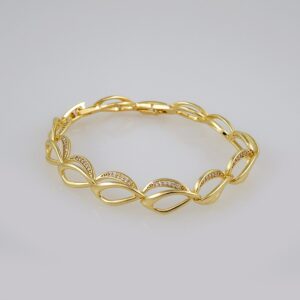 Bracelets Woman/ Pulseras Dama/ Zircon Stone/14K Real Color// B392