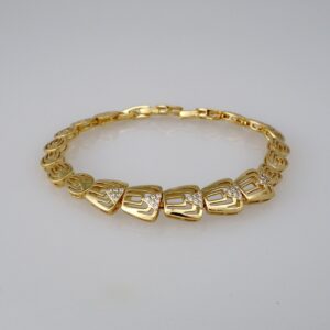 Bracelets Woman/ Pulseras Dama/ Zircon Stone/14K Real Color// B411