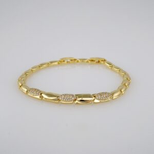 Bracelets Woman/ Pulseras mujer/ Zircon Stone/ 14K Real Color// B422