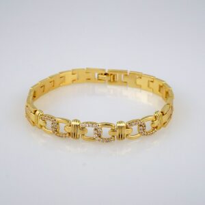 Bracelets Woman/ Pulseras mujer/   Zircon Stone/  14K Real Color// B424