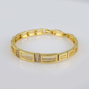 Bracelets Woman/ Manillas Mujer/  14K Real Color/  Zircon Stone// B427
