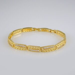 Bracelets Woman/ Manillas Mujer/  14K Real Color/  Zircon Stone// B430