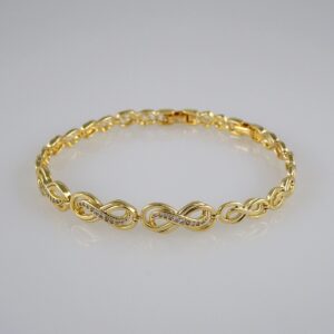 Bracelets Woman/ Manillas Mujer/ 14K Real Color/Zircon Stone// B432