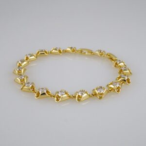 Bracelets Woman/ Pulseras Dama/ Zircon Stone/ 14K Real Color// B433