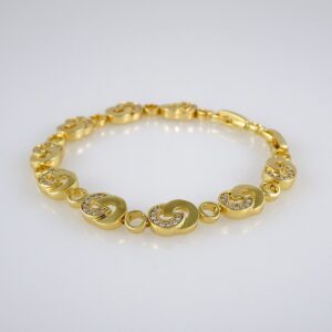 Bracelets Woman/ Pulseras Dama/ Zircon Stone/ 14K Real Color// B434