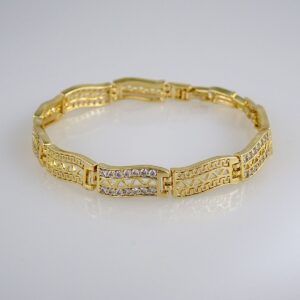 Bracelets Woman/ Pulseras Dama/ Zircon Stone/ 14K Real Color// B435