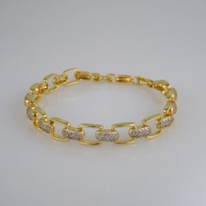 Bracelets Woman/ Pulseras Dama/ Zircon Stone/ 14K Real Color// B440