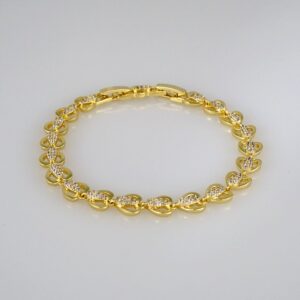 Bracelets Woman/ Pulseras Dama/ Zircon Stone/ 14K Real Color// B443