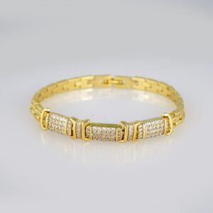 Bracelets Women/ Manillas Mujer/ 14K Real Color/Zircon Stone// B463