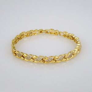 Bracelets Women/ Manillas Mujer/  14K Real Color/  Zircon Stone// B467