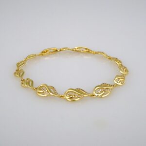 Bracelets Women/ Manillas Mujer/  14K Real Color/  Zircon Stone// B468