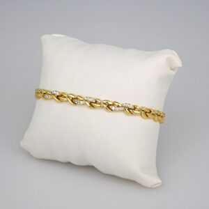 Bracelets Women/ Manillas Mujer/  14K Real Color/  Zircon Stone// B470