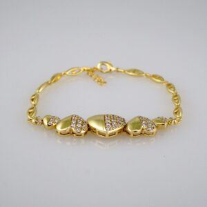 Women Bracelets/ Pulseras Dama/  Zircon Stone/ 14K Real Color// B489