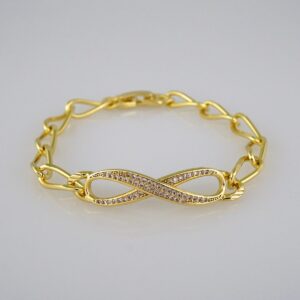 Women Bracelets/ Pulseras Dama/  Zircon Stone/ 14K Real Color// B492