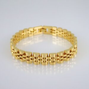 Women Bracelets/ Pulseras Dama/ Plain/14K Real Color// B496