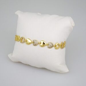 Woman Bracelets/ Pulseras Dama/ Zircon Stone/14K Real Color// B498